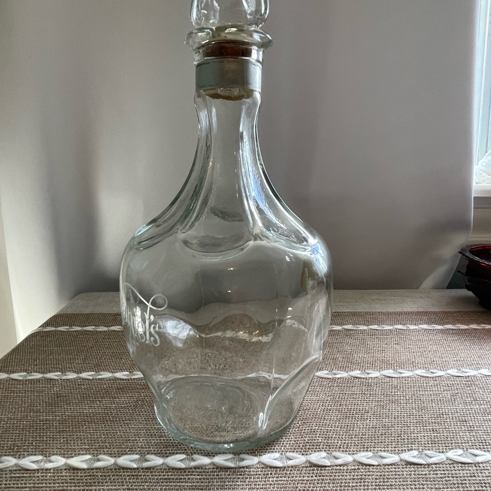 Vintage Jack Daniels Belle of Lincoln Etched Decanter 1.75 L Taster Signed Label - Picture 3 of 12